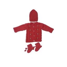 Cute Collection Unisex Kids Striped Woollen Cardigan-picture-29