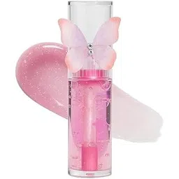 Cute Korean Butterfly Design Transparent Clear Lip Oil Gloss for Women & Girls | Moisturizing Non-Sticky Long Lasting Lieghtweight Lip Gloss Lipstick-picture-43