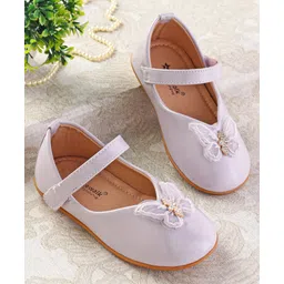 Cute Walk by Babyhug Ballerinas with Velcro Closure & Butterfly Applique - Purple-picture-18