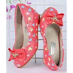 Cute Walk by Babyhug Bellies Heart Print - Coral-picture-12