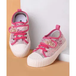 Cute Walk by Babyhug Casual Shoes Floral Applique - Pink-picture-24