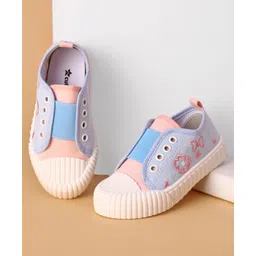 Cute Walk by Babyhug Casual Slip On Shoes - Blue-image-0