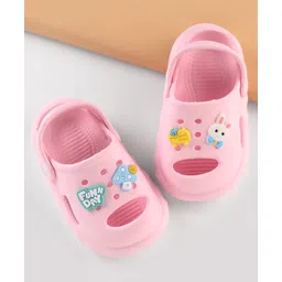 Cute Walk by Babyhug Clogs with Back Strap Bunny Applique Pink (Gibbitz May Vary)-picture-13