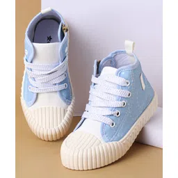 Cute Walk by Babyhug Lace Up Casual Shoes - Blue-picture-16