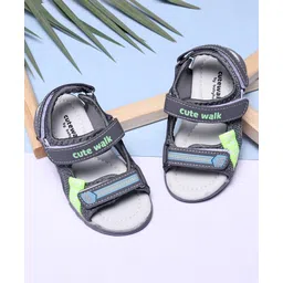 Cute Walk by Babyhug Sandals - Grey-picture-28