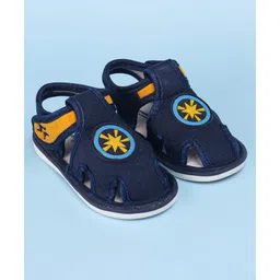 Cute Walk by Babyhug Sandals with Patch Detailing & Velcro Closure - Navy Blue-picture-15