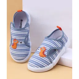 Cute Walk by Babyhug Slip On Casual Shoes with Dino Applique - Blue-picture-17