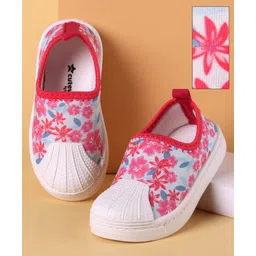 Cute Walk by Babyhug Slip On  Casual Shoes with Floral Print - Pink-picture-13