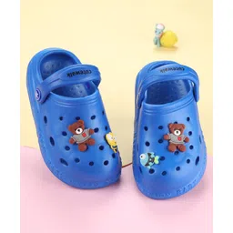 Cute Walk by Babyhug Slip On Clogs With Back Strap Closure & Appliques - Blue-picture-23