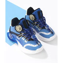 Cute Walk by Babyhug Sneaker with Lace Up Closure - Blue-picture-18