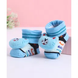 Cute Walk by Babyhug Socks With Animal Applique - Light Blue-picture-22