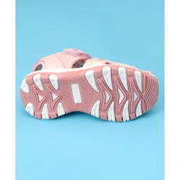 Cute Walk by Babyhug Velcro Closure Sandal with Butterfly Applique - Pink image 4