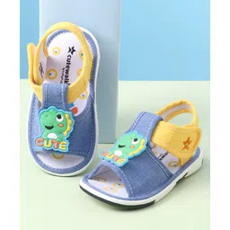 Cute Walk by Babyhug Velcro Closure Sandals with Applique - Blue-picture-19
