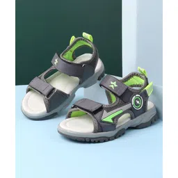 Cute Walk by Babyhug Velcro Closure Sandals with Applique - Grey-picture-23