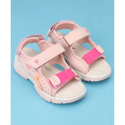Cute Walk by Babyhug Velcro Closure Sandals With Sport Applique - Pink-picture-33