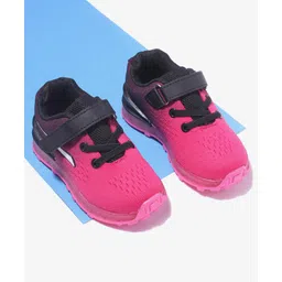 Cute Walk by Babyhug Velcro Closure Sneaker Shoes- Black Rose-picture-18
