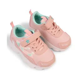 Cute Walk by Babyhug Velcro Closure Sneakers With Lace Detailing & Logo - Pink-picture-21