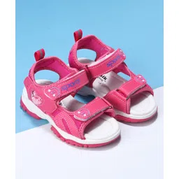 Cute Walk by Babyhug Velcro Sandals Sports Print - Fuchsia-picture-15