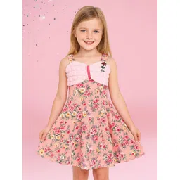 CUTECUMBER Girls Cotton Striped Fit & Flare Dress-picture-40