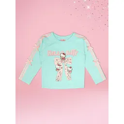 CUTECUMBER Girls Hello Kitty Side Tape & Bow Top-picture-34