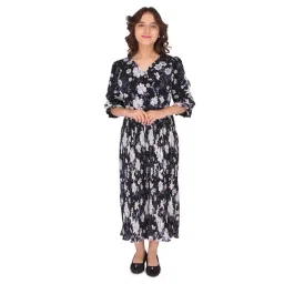 Cutecumber Kids Black Floral Print Jumpsuit-picture-26