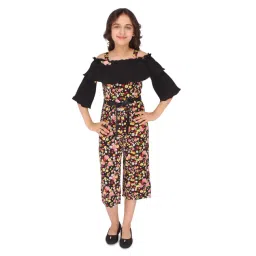 Cutecumber Kids Black Printed Jumpsuit-picture-18