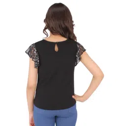 Cutecumber Kids Black Printed Top image 2