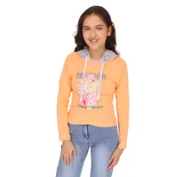 Cutecumber Kids Peach Printed Full Sleeves Top-picture-16