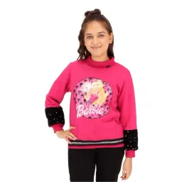 Cutecumber Kids Pink Printed Full Sleeves Sweatshirt-picture-34
