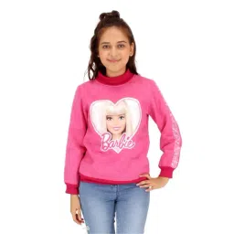 Cutecumber Kids Pink Printed Full Sleeves Sweatshirt-picture-32