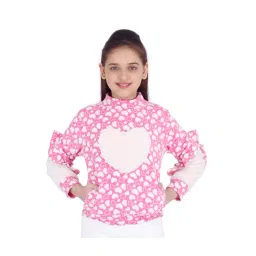 Cutecumber Kids Pink Printed Sweatshirt-picture-38