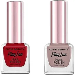 Cutie Beauty Nail Polish Combo | Chip Resistant | Gel Effect | Long Lasting | Quick Dry | High Gloss Finish | Chip Resistant | 2 x 9ml-picture-38