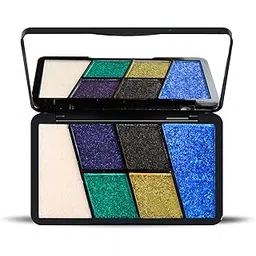 Cutie Beauty Ultimate Pigmented 6 Colours Eyeshadow Palette Long Wearing and Easily Blend able Eye Makeup Palette Matte, Shimmery and Metallic Finish |Long Lasting Eyeshadow for Women (Blue)-picture-14