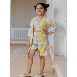 Cutiediva Girls Printed Shoulder Straps Top With Trouser & Shrug-picture-58