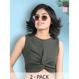 Cutiekins Embellished One Shoulder Cotton Crop Top-picture-22