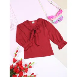 Cutiekins Girls Flared Sleeve Ruffles Top-picture-42