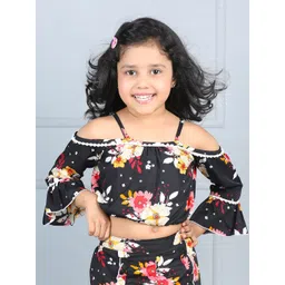 Cutiekins Girls Floral Embellished Crop Top-picture-38
