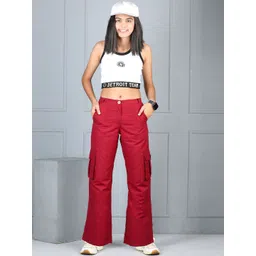 Cutiekins Girls Mid-Rise Cargos Trousers-picture-34
