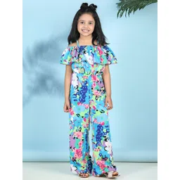 Cutiekins Girls Printed Basic Jumpsuit with Ruffles-picture-10