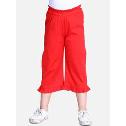 Cutiekins Girls Red Solid Capris-picture-44