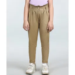 Cutiekins Lycra Woven Solid Pant - Beige-picture-17