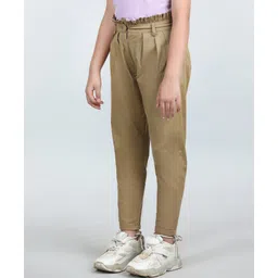 Cutiekins Lycra Woven Solid Pant - Beige image 4