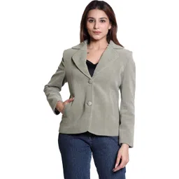 cutindia WOOL BLEND Solid Coat For Women-picture-14