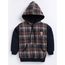 Cutopies Boys Checked Hooded Sweatshirt-picture-30