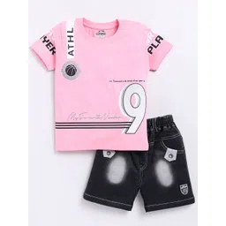 Cutopies Boys Printed Pure Cotton T-shirt With Shorts-picture-13