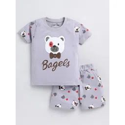 Cutopies Boys Printed Pure Cotton T-shirt With Shorts-picture-10