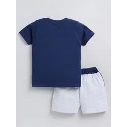 Cutopies Boys Printed Pure Cotton T-shirt With Shorts image 4