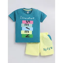 Cutopies Boys Printed T-shirt With Shorts-picture-36