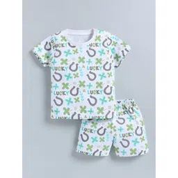 Cutopies Unisex Kids Printed T-shirt with Shorts-picture-41