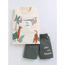 Cutopies Unisex Kids Printed T-shirt with Shorts-picture-10